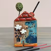 عودسوز کلبه سفالی طرح ده