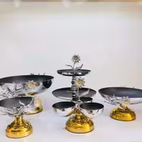 ست 5تیکه گل نرگس سیلور