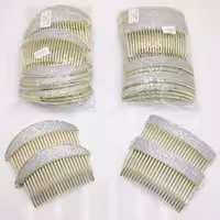 شانه زلفی طلایی طرح اکلیلی