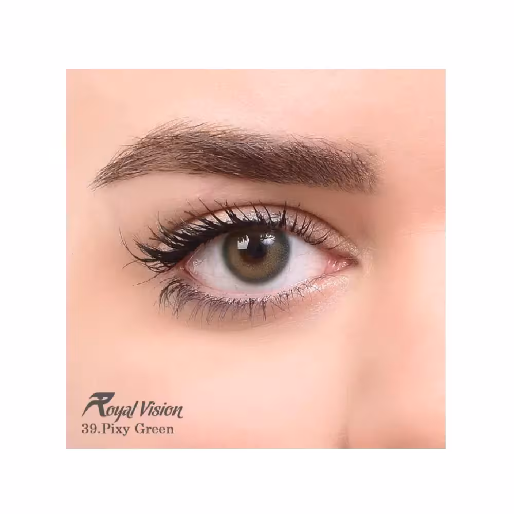 لنز رنگی رویال ویژن Royal Vision Daily Lens 39 Pixy Green - فروشگاه میرکمالی