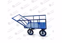 گاری دستی آهنی طرح سنتی با چرخ هشت پر لاستیکی سفارشی