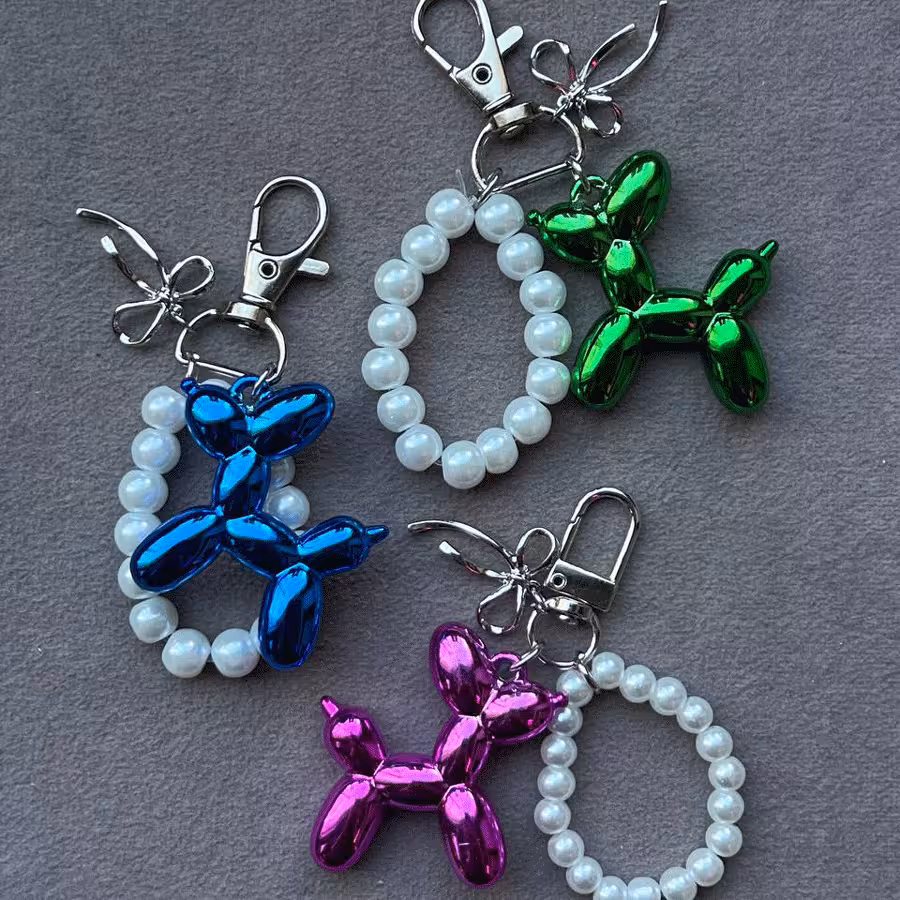 جاکلیدی و آویز پفکی سگ بادکنکی کد 02