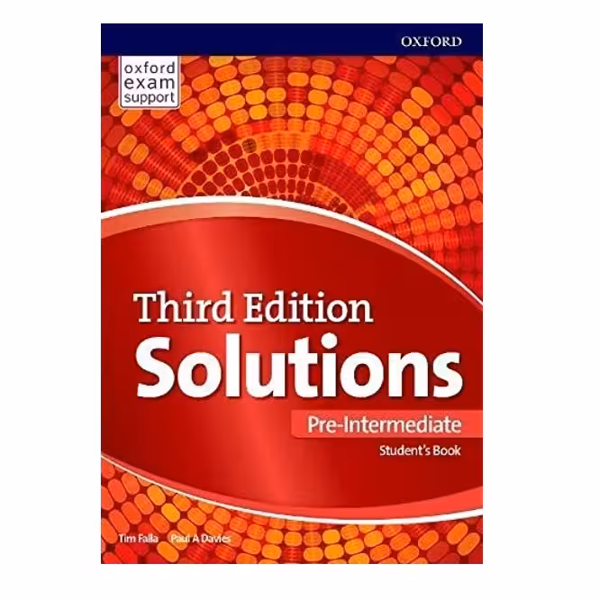 کتاب Solutions 3rd Edition Pre-Intermediate students Book اثر Tim Falla انتشارات Oxford University Press