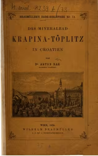 خرید و دانلود نسخه کامل کتاب Das Mineralbad Krapina-Töplitz in Croatien [Kroatien]