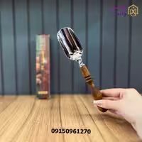 قاشق آجیل خوری دسته چوبی مدل سرتاس بدیس 5893