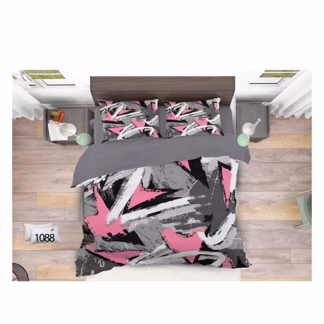 سرویس روتختی اسپرت  دونفره 6 تکه شامل یک عدد لحاف و یک عدد ملحفه دور کشدار و چهار عدد رو بالشی 
سایز لحاف 220  در 240