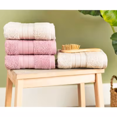 حوله دستی مادام کوکو طرح کلاسیک کد 009 سایز 80x50 سانتی متر بسته 2 عددی