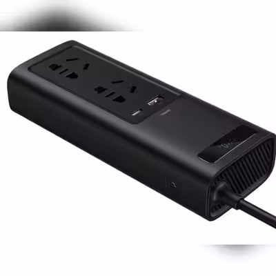 شارژر فندکی و مبدل خودرو باسئوس مدل Power 150W 220v