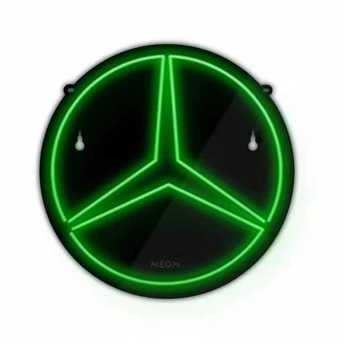 چراغ دیواری نئون دیزاین طرح Benz-BL_GR