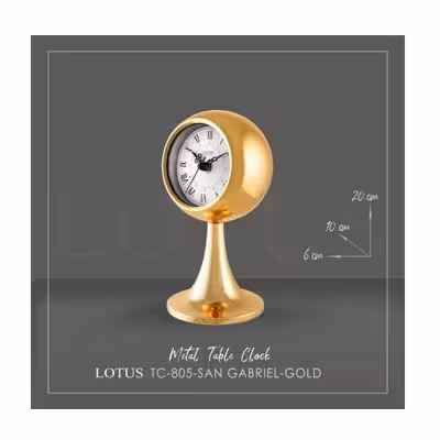 ساعت رومیزی لوتوس مدل TC-805-GOLD SAN GABRIEL