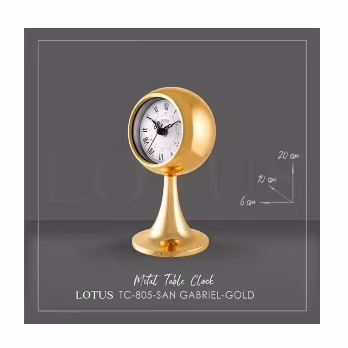 ساعت رومیزی لوتوس مدل TC-805-GOLD SAN GABRIEL