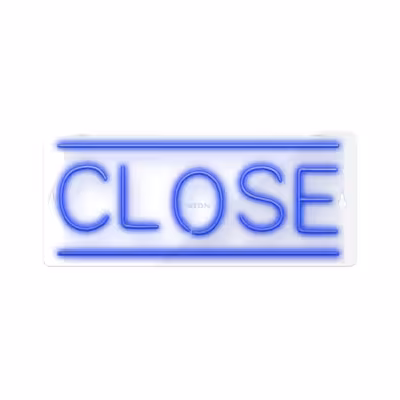 چراغ دیواری نئون دیزاین طرح Close_BL