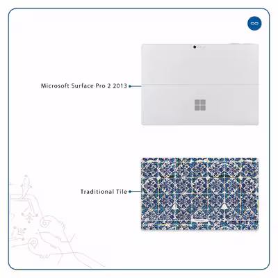 برچسب پوششی ماهوت مدل Iran-Tile1 مناسب برای تبلت مایکروسافت Surface Pro 2 2013