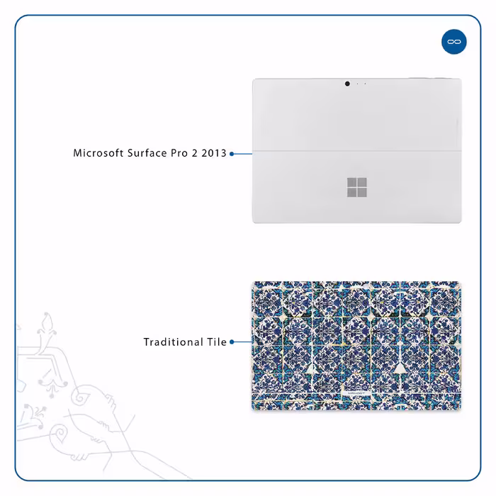 برچسب پوششی ماهوت مدل Iran-Tile1 مناسب برای تبلت مایکروسافت Surface Pro 2 2013