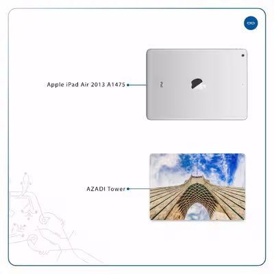 برچسب پوششی ماهوت مدل AZADI-Tower مناسب برای تبلت اپل iPad Air 2013 A1475