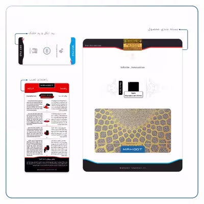 برچسب پوششی ماهوت مدل Iran-Tile2 مناسب برای تبلت اپل iPad mini 2 2013 A1490