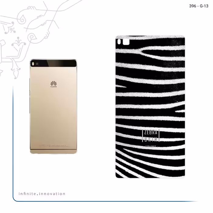 برچسب پوششی ماهوت مدل Zebra Skin مناسب برای گوشی موبایل هوآوی P8