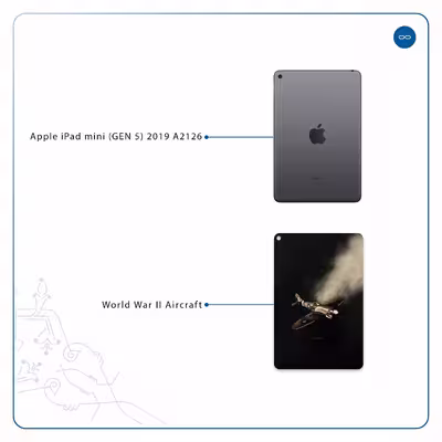 برچسب پوششی ماهوت مدل World War II Aircraft مناسب برای تبلت اپل iPad mini (GEN 5) 2019 A2126