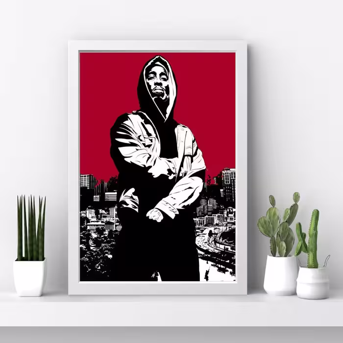 تابلو مدل توپاک 2Pac کد S0630-w