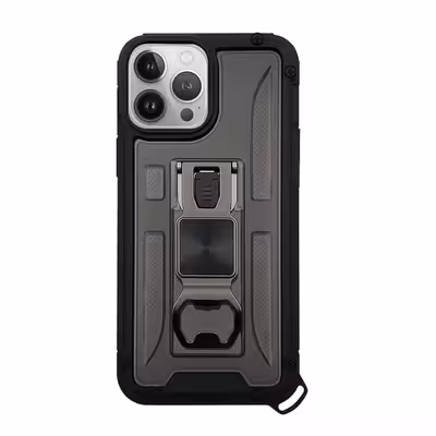 کاور آیرون من مدل Shock Proof مناسب برای گوشی موبایل اپل iPhone 13 Pro Max به همراه قلم لمسی