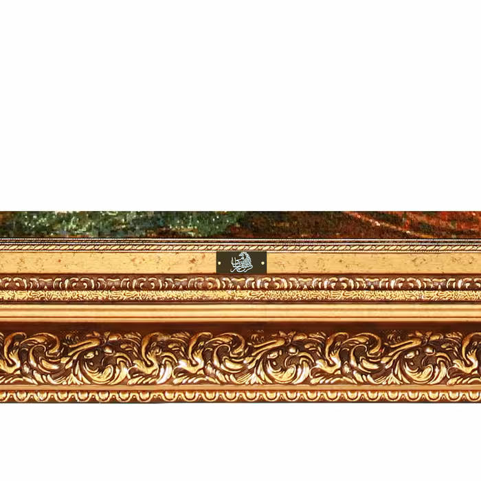 تابلو فرش دستباف فرش میرنظامی مدل گل و سبد عرضی کد 756