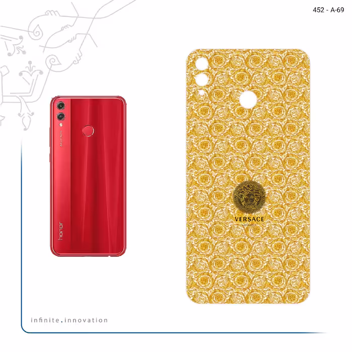 برچسب پوششی ماهوت مدل versace مناسب برای گوشی موبایل آنر 8X Max