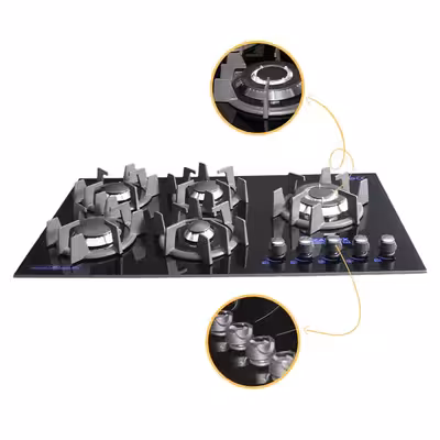 اجاق گاز صفحه ای آذرلوکس مدل G05ME-S8B