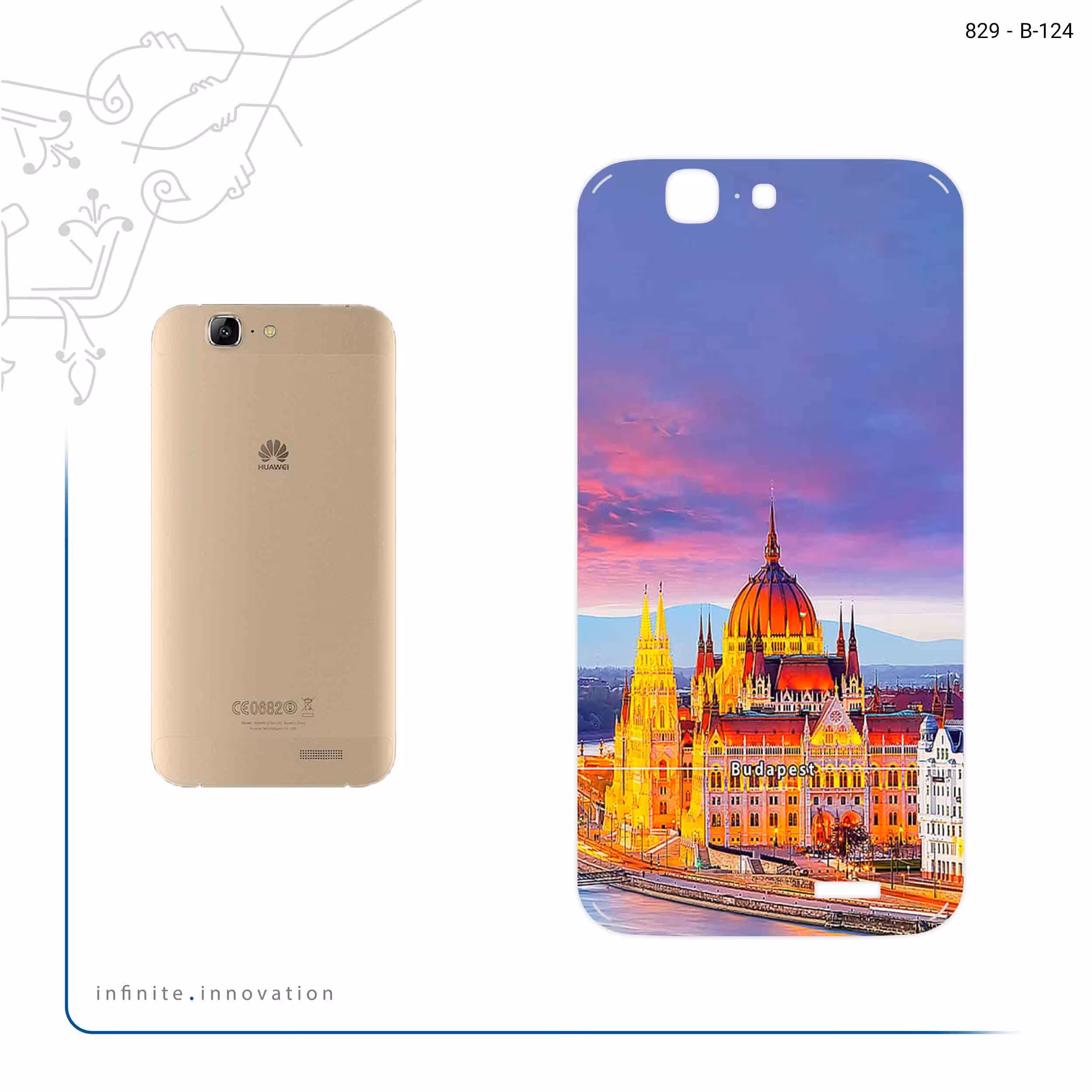 برچسب پوششی ماهوت مدل City of Budapest مناسب برای گوشی موبایل هوآوی Ascend G7