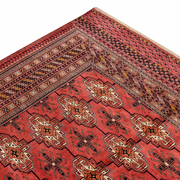 فرش دستبافت  سه و نیم متری مدل ترکمن کد 40.1933