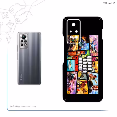 برچسب پوششی ماهوت مدل GTA Online Game Series مناسب برای گوشی موبایل اینفینیکس Note 11 Pro