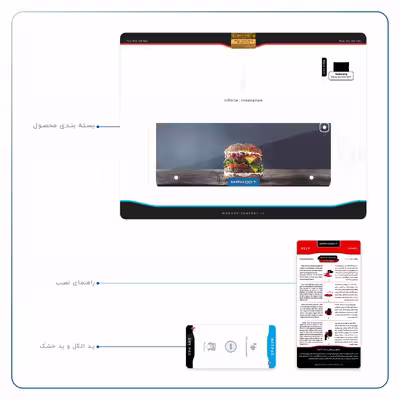 برچسب پوششی ماهوت مدل Hamburger مناسب برای تبلت سامسونگ Galaxy Tab S2 9.7 2015 T815
