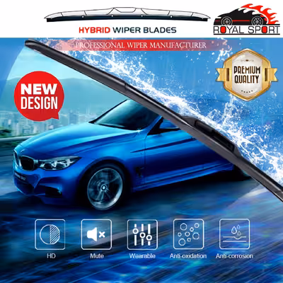 تیغه برف پاک‌کن رویال اسپرت مدل HYBRID PLUS مناسب برای لیفان X60 بسته 2 عددی