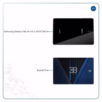 برچسب پوششی ماهوت مدل BUGATTI مناسب برای تبلت سامسونگ Galaxy Tab S4 10.5 2018 T835