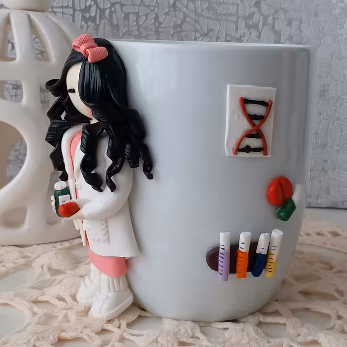 ماگ مدل دختر عروسکی D365