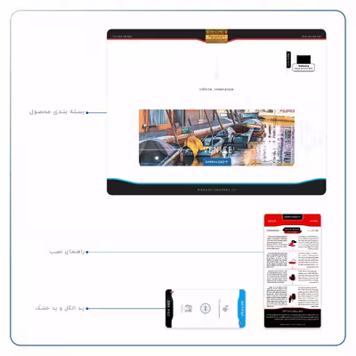 برچسب پوششی ماهوت مدل Venice City مناسب برای تبلت سامسونگ Galaxy Tab S2 9.7 2015 T815