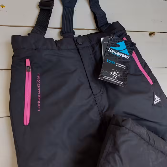 شلوار اسکی بچگانه کیابی مدل لوپیل رنگ مشکی