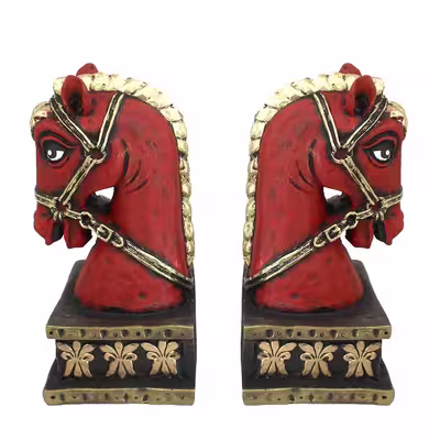 نگهدارنده کتاب مدل اسب مجموعه 2 عددی