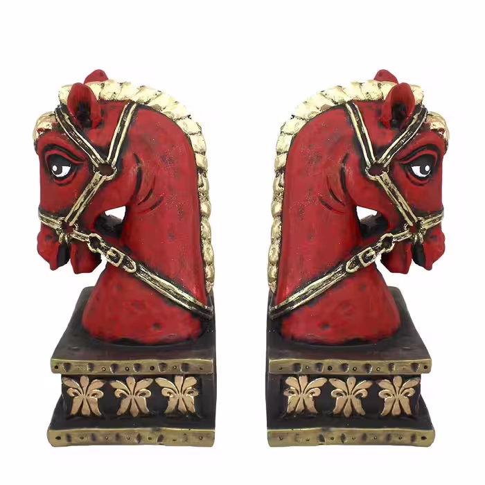نگهدارنده کتاب مدل اسب مجموعه 2 عددی
