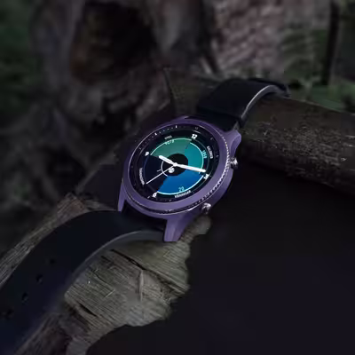 برچسب ماهوت طرح Matte-BlueBerry مناسب برای ساعت هوشمند سامسونگ Galaxy Gear S3 Classic