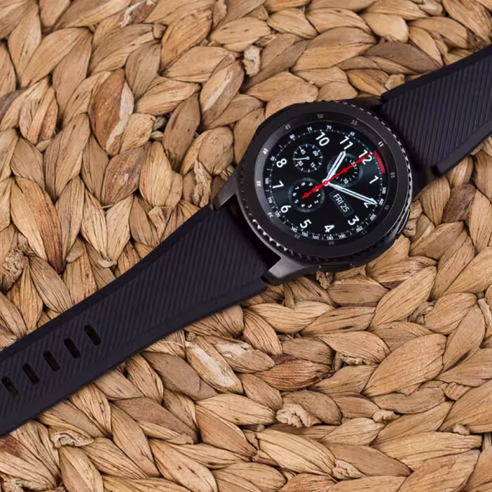برچسب ماهوت طرح Matte-Black مناسب برای ساعت هوشمند سامسونگ Galaxy Gear S3 Frontier