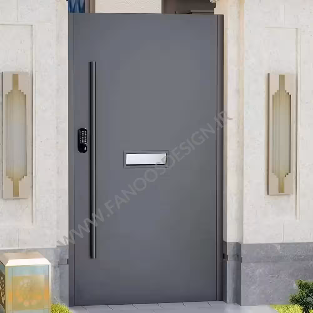 درب فلزی ساده حیاط تک لنگه کد 1422