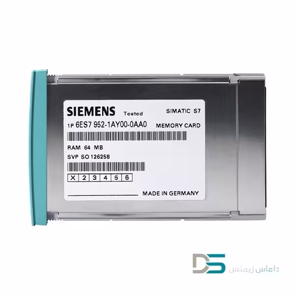 کارت حافظه PLC S7 400 زیمنس 1 مگابایت 6ES7952-1AK00-0AA0