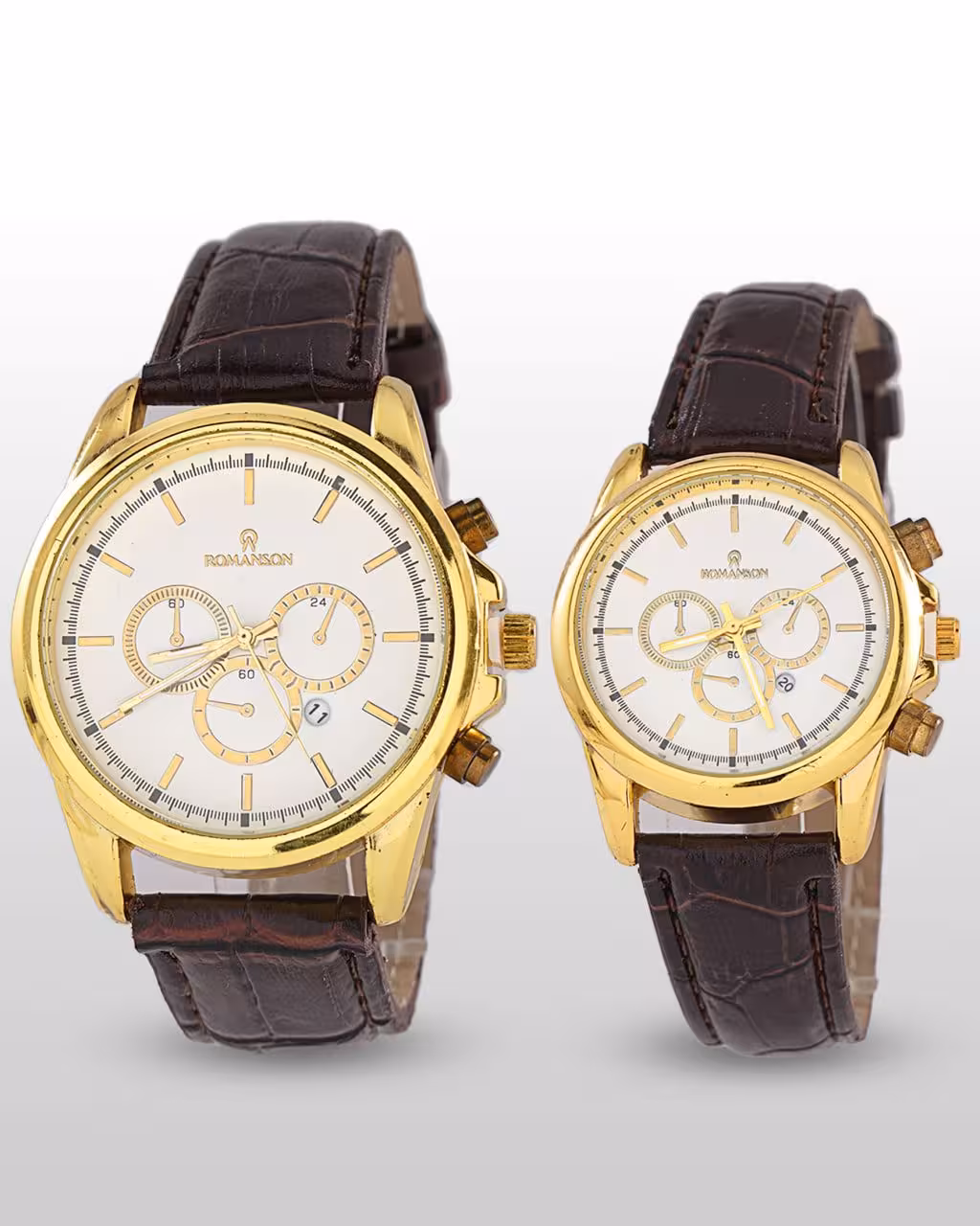 ست ساعت مچی مردانه و زنانه رومانسون ROMANSON مدل 1008