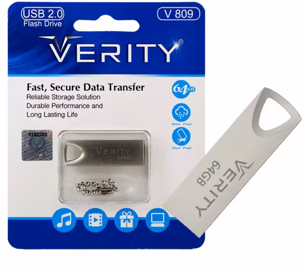 فلش مموری وریتی مدل V809 ظرفیت 64 گیگابایت