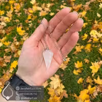 شاقول سنگی کریستال کوارتز اصل و طبیعی جواهرلوکس _ کد 401060