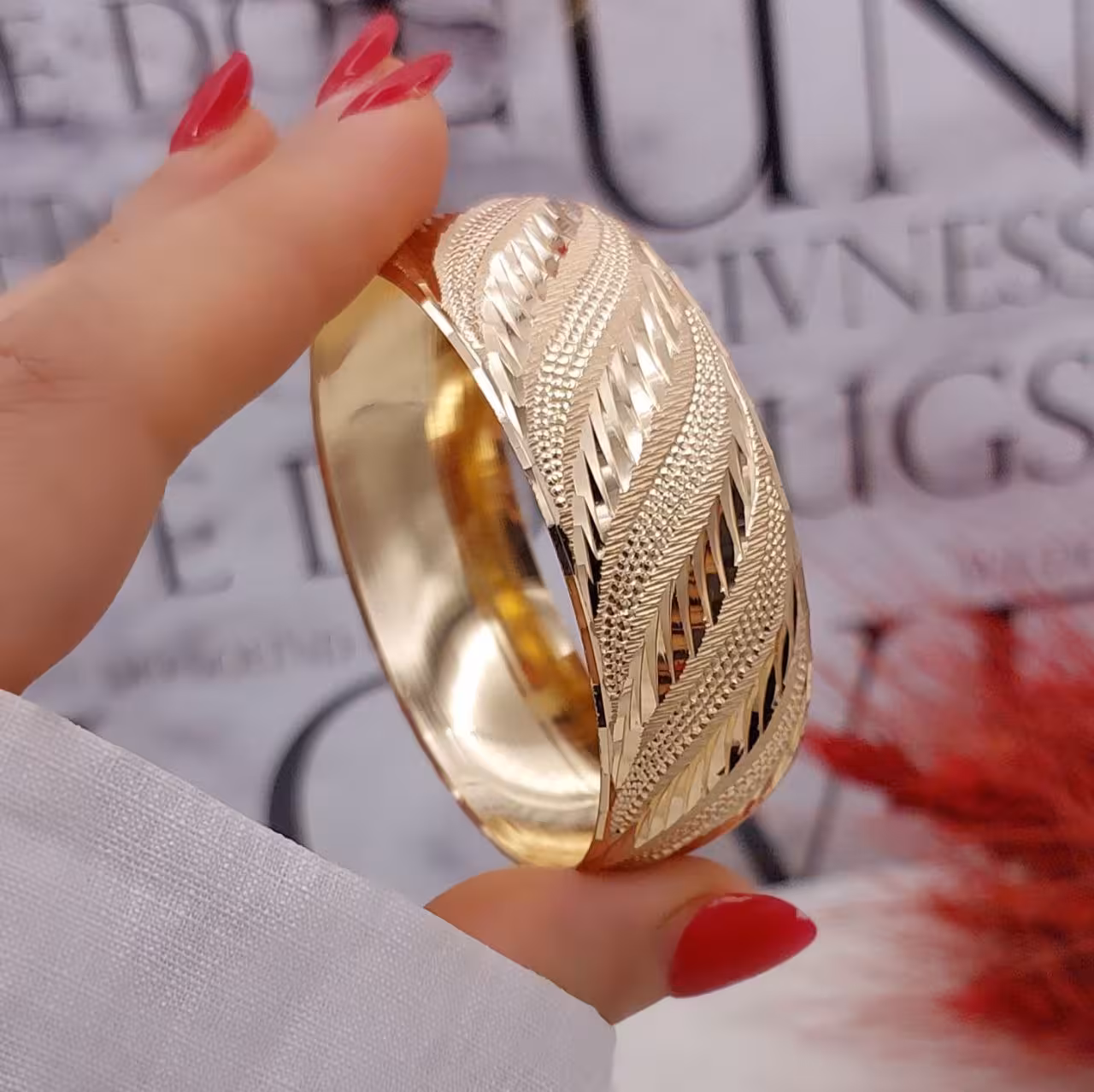 تکپوش دوسانتی طرح طلای زنانه،جنس طلا روس ،در 2مدل شیک💍