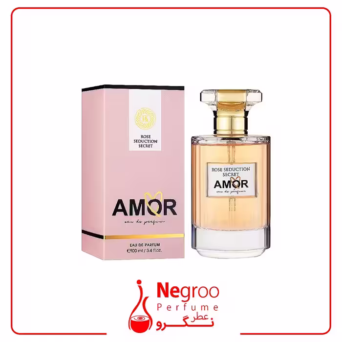 ادکلن زنانه رز سداکشن سکرت آمور فرگرانس ورد Fragrance world Rose Seduction Secret Amor