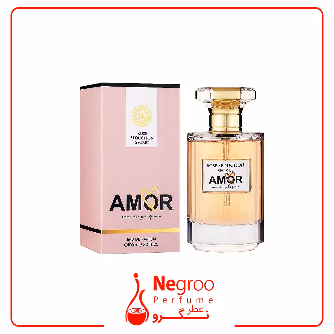 ادکلن زنانه رز سداکشن سکرت آمور فرگرانس ورد Fragrance world Rose Seduction Secret Amor