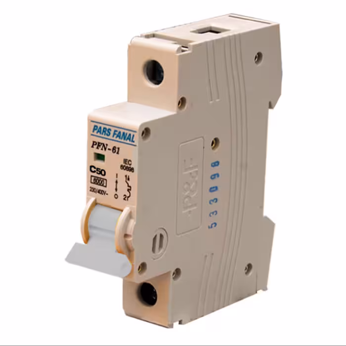 فیوز مینیاتوری تک فاز 50 آمپر پارس فانال مدل C50