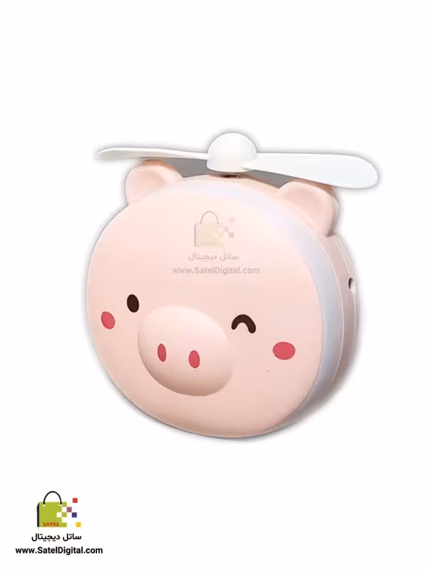 پنکه دستی آینه و رینگ لایت دار